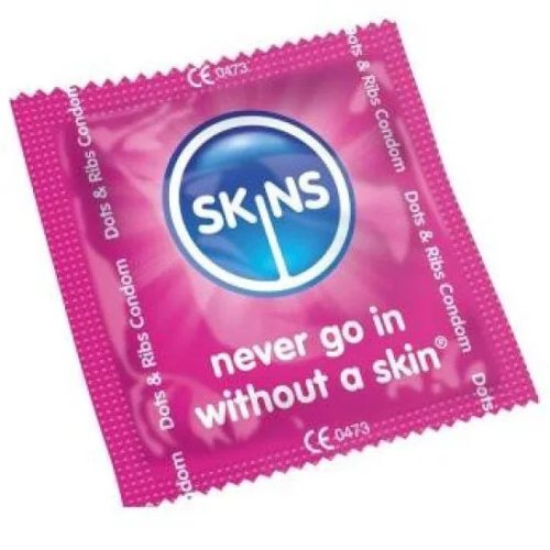 Skins- kondóm bodky a prúzky taška 500 kusov – hochwertige intime Kosmetik