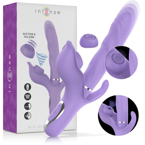 Billie multifunktionaler wiederaufladbarer vibrator mit saug- und pulsationsfunktion lila – hochwertige intime Kosmetik