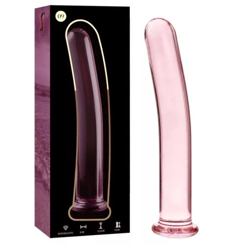Modell 9 dildo borosilikatglas 15,5 x 2,5 cm rosa – hochwertige intime Kosmetik