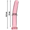 Modell 9 dildo borosilikatglas 15,5 x 2,5 cm rosa – hochwertige intime Kosmetik