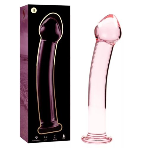 Modell 11 dildo borosilikatglas 16 x 3 cm rosa – hochwertige intime Kosmetik