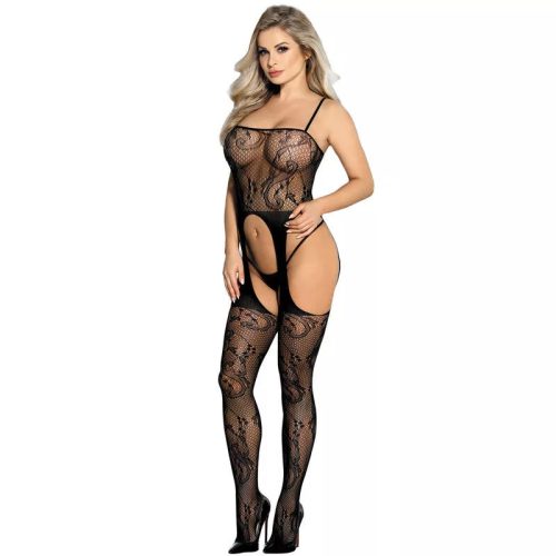 951887 schwarz bodystocking mit trägern – hochwertige intime Kosmetik