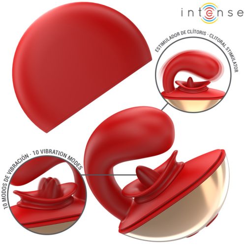 Mariah vibrator und stimulator u-form 10 vibrationen rot – hochwertige intime Kosmetik