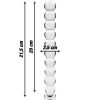 Modell 22 dildo borosilikatglas 21,5 x 2,5 cm transparent – hochwertige intime Kosmetik